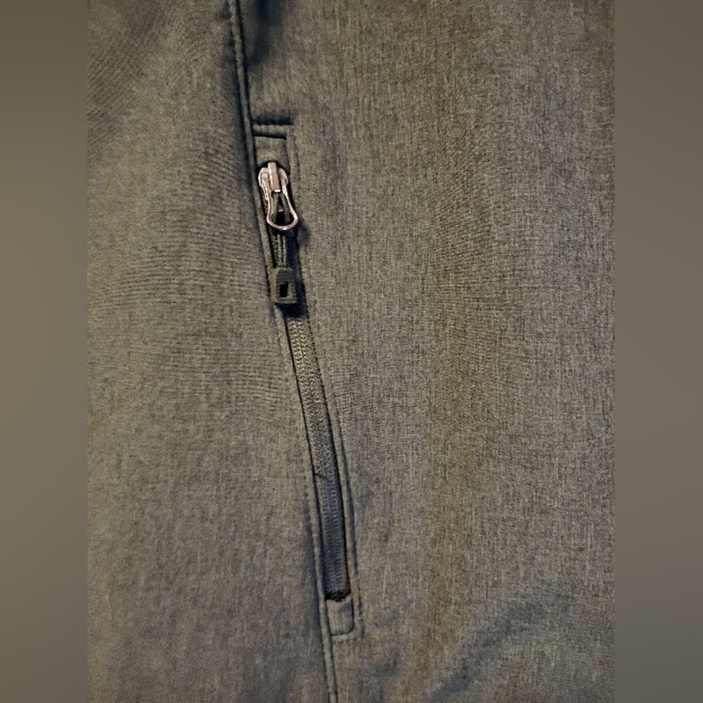 Orvis Softshell Jacket Full-Zip Gray Heather Flee… - image 4